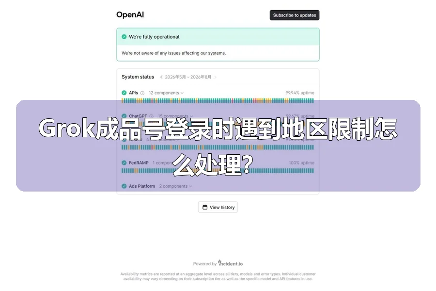 Grok成品号登录时遇到地区限制怎么处理？